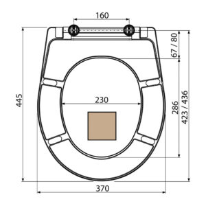 AlcaPlast A601 BAHAMA - WC sedátko Duroplast
