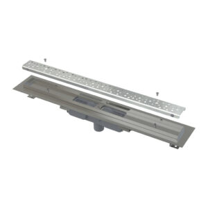 AlcaPlast APZ1111-1150L - Podlahový žľab Antivandal s roštom, zvislý odtok