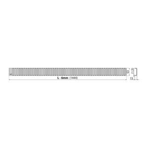 AlcaPlast LINE-1450L - Rošt pre líniový podlahový žľab, nerez-lesk