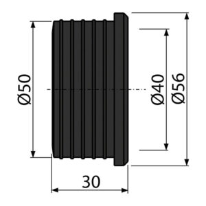 AlcaPlast S0156-ND - Vrapová vložka 50/40