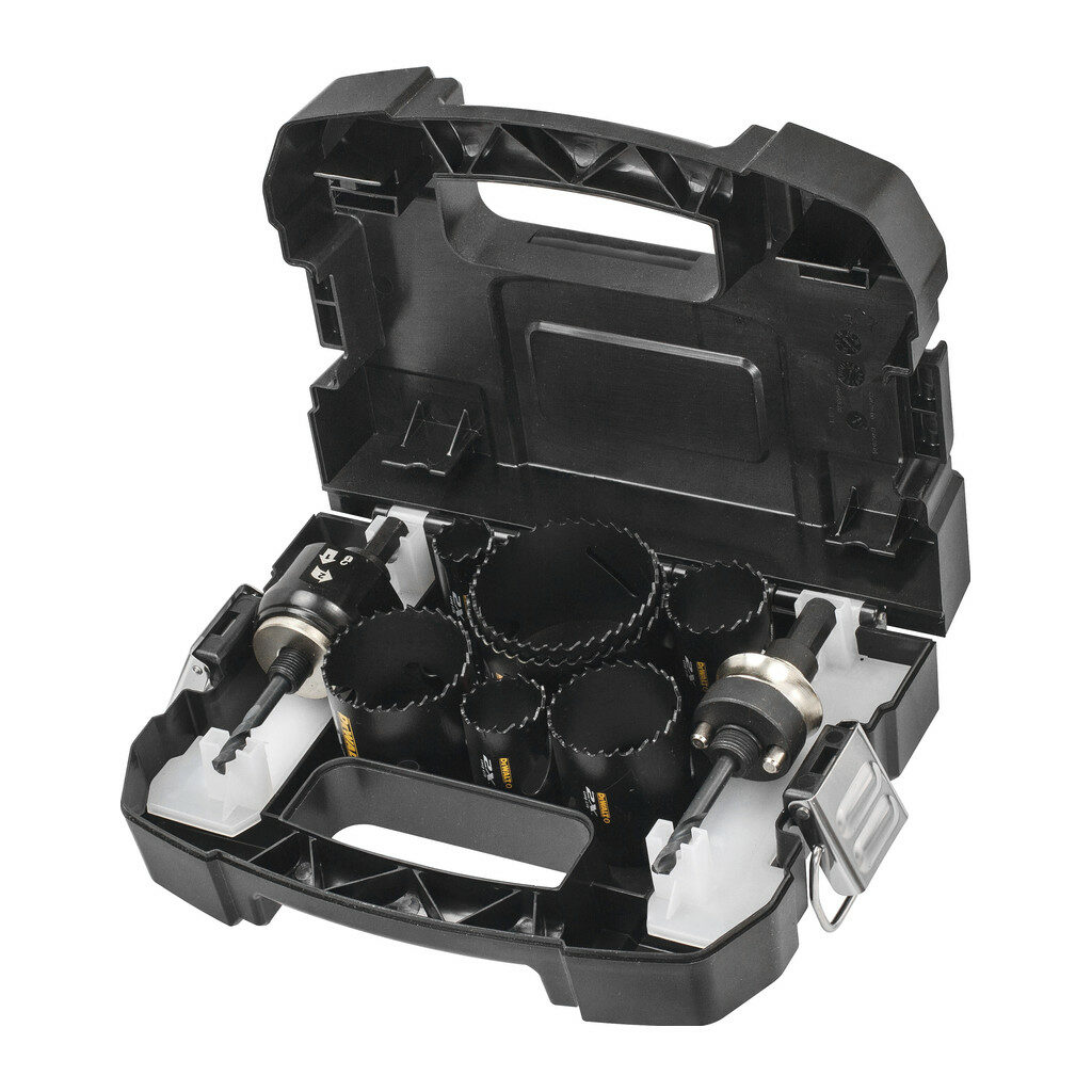 DeWalt DT8270L - Bimetalové vŕtacie korunky Universal EXTREME® - súprava 11ks - 22,29,35,44,51,64,68mm, 2x adaptér, 2x navádzací vrták