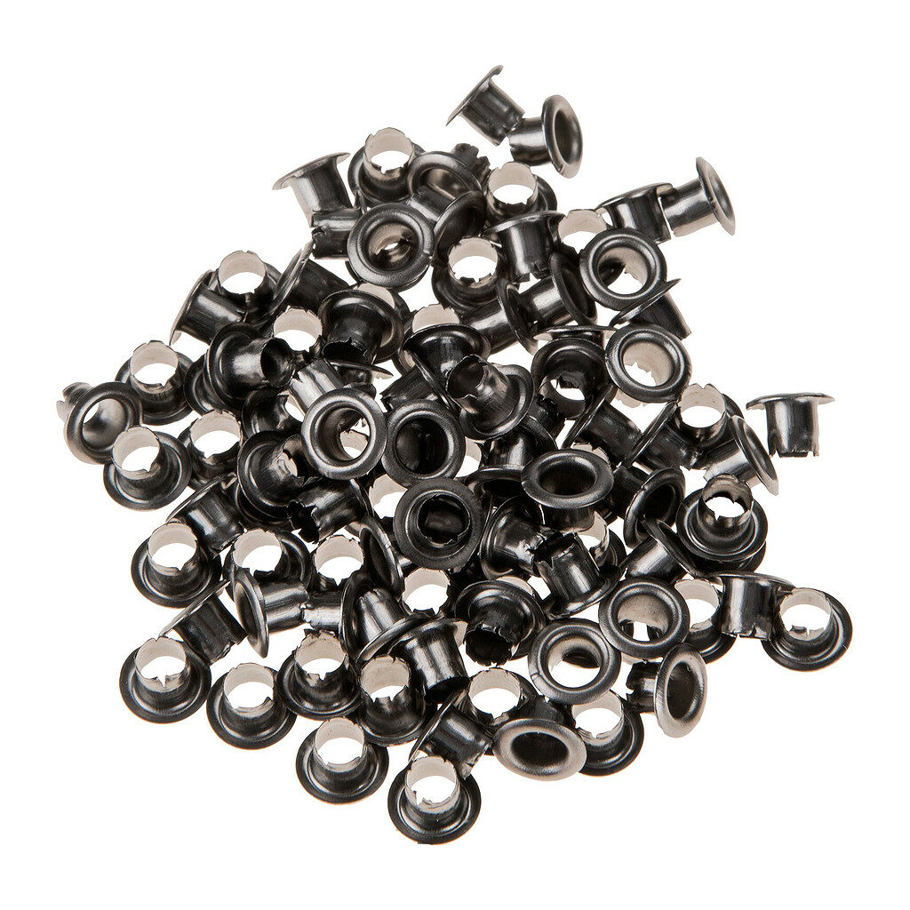 Extol Craft 10263 - Prechodové oká, 100ks, čierne, 4 x 8 x 4mm