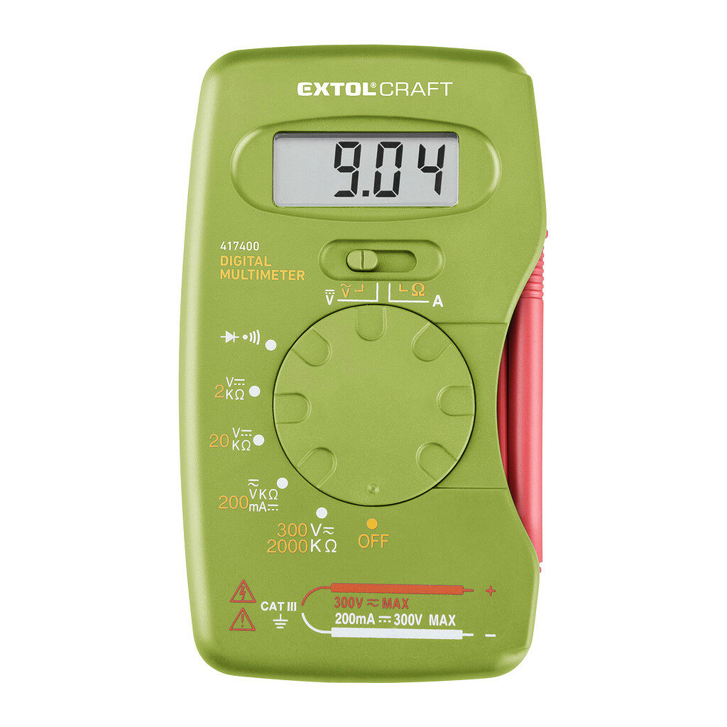 Extol Craft 417400 - Multimeter digitálny s automatickou voľbou rozsahov