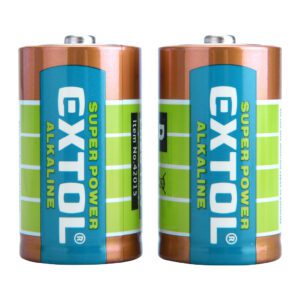 Extol Energy 42015 - Batéria alkalická 2ks, 1,5V, typ D