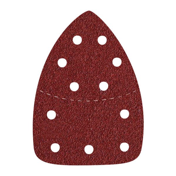 Extol Premium 8803970 - Papier brúsny delta na suchý zips 10ks, 11 otvorov, 149x105mm, P40