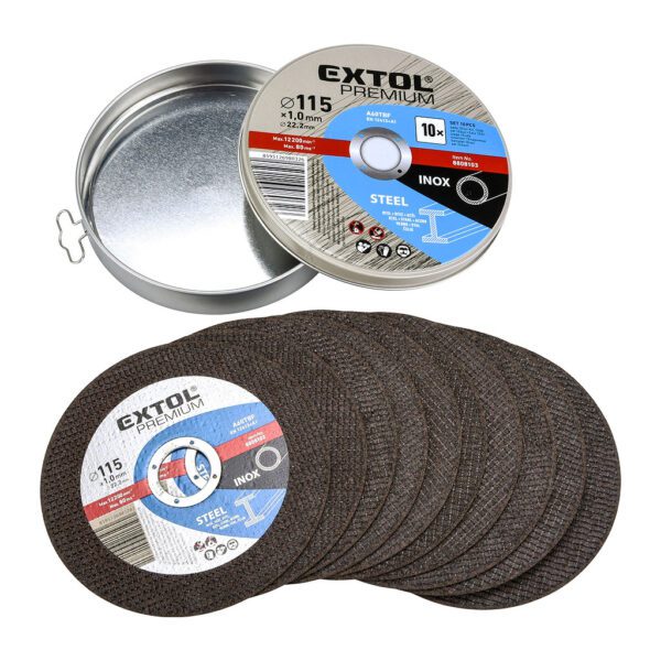Extol Premium 8808101 - Kotúč rezný na oceľ a antikoro 10ks, 115x1,0mm