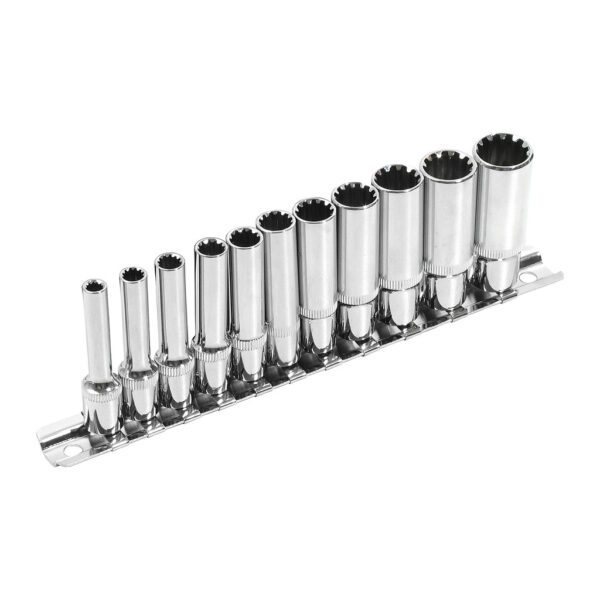 Extol Premium 8818110 - Kľúče nástrčné predĺžené MultiLock, 1/4'', 11ks, 4-13mm