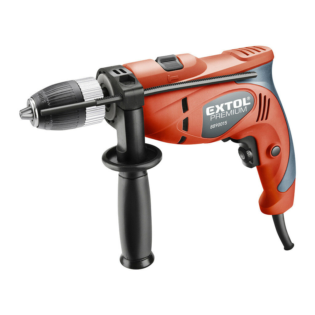 Extol Premium 8890015 - Vŕtačka príklepová, príkon 550W, rýchloupínacie sklučovadlo