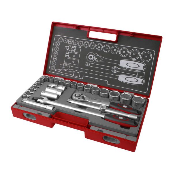 Fortum 4700014 - Sada nástrčných kľúčov, 1/2", 27ks