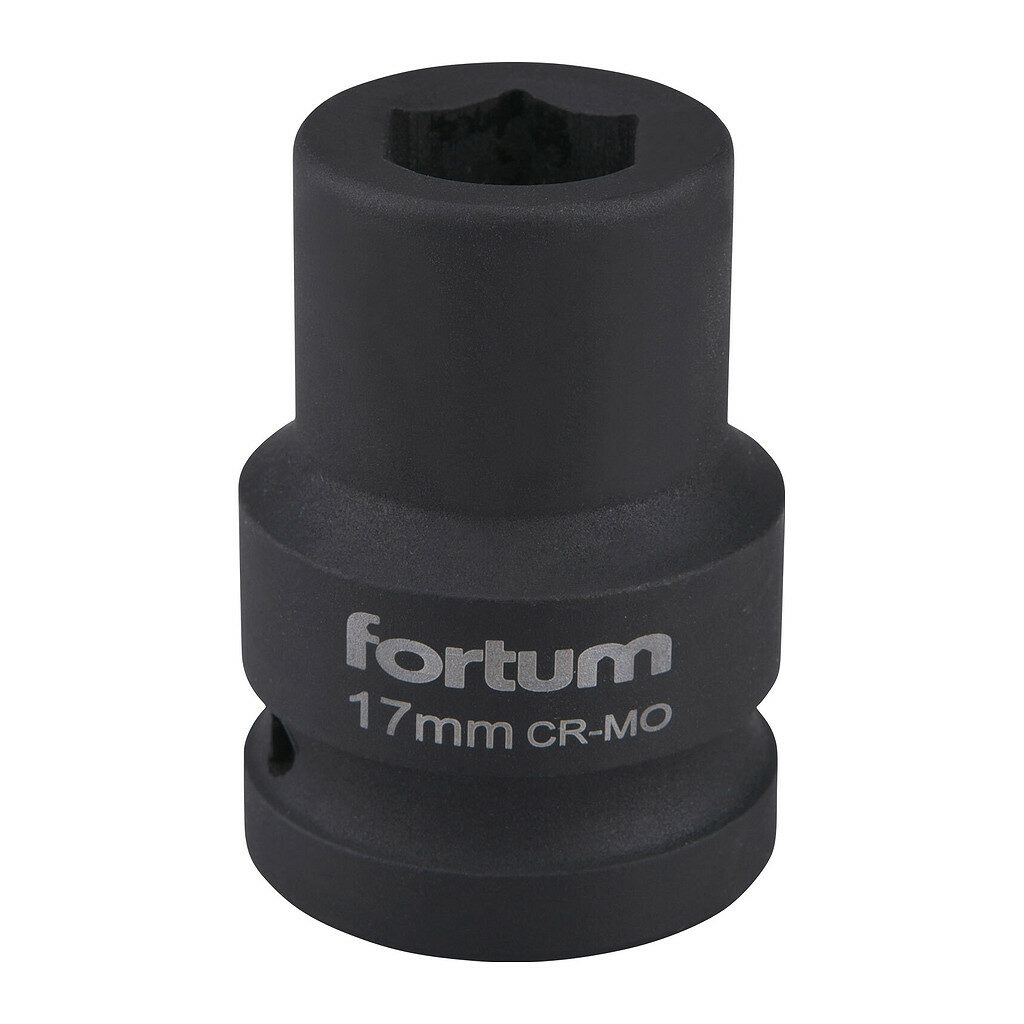Fortum 4703017 - Kľúč nástrčný rázový, 17mm, 3/4”