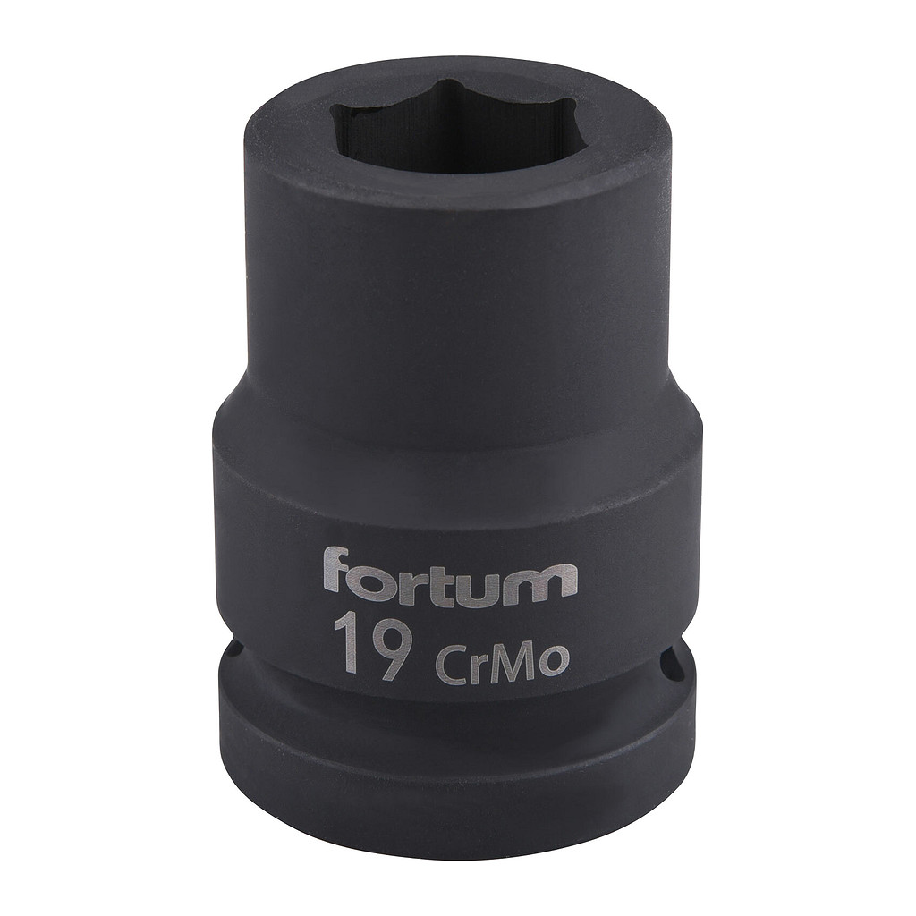 Fortum 4703019 - Kľúč nástrčný rázový, 19mm, 3/4”