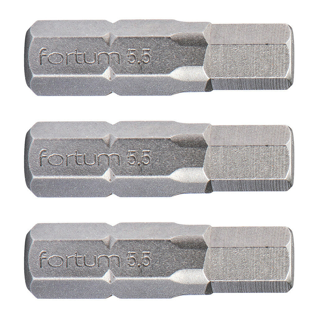 Fortum 4741507 - Bit imbus 3ks, H 5,5x25mm