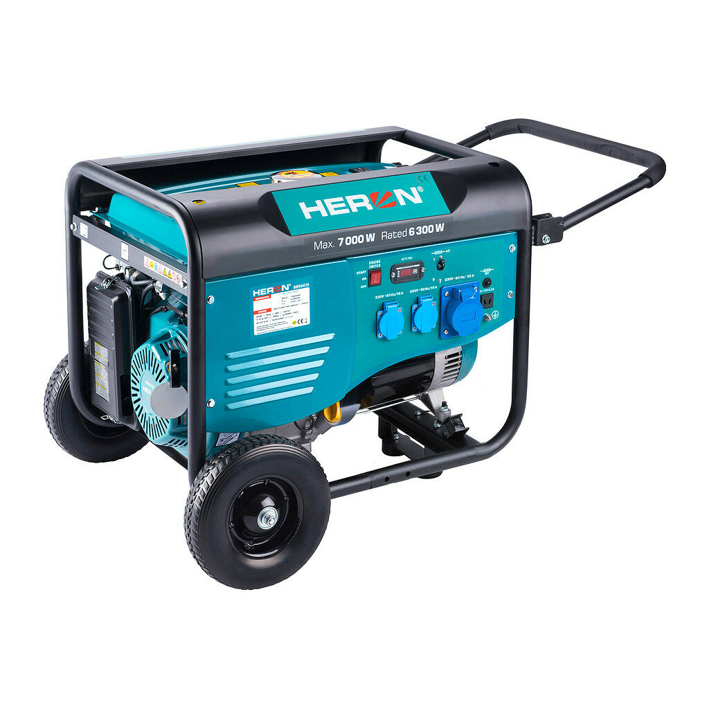 Heron 8896419 - Elektrocentrála rámová benzínová 1F, 7,0kW