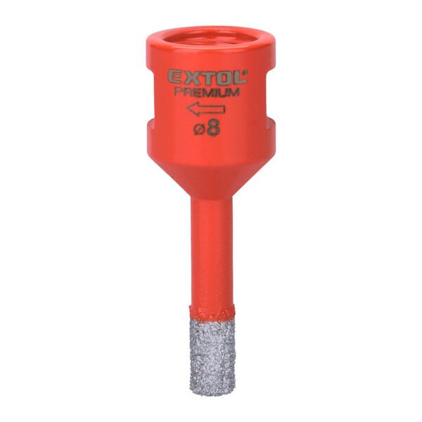 Extol Premium 8801860 - Vrták korunkový diamantový do uhlovej brúsky, Ø8mm