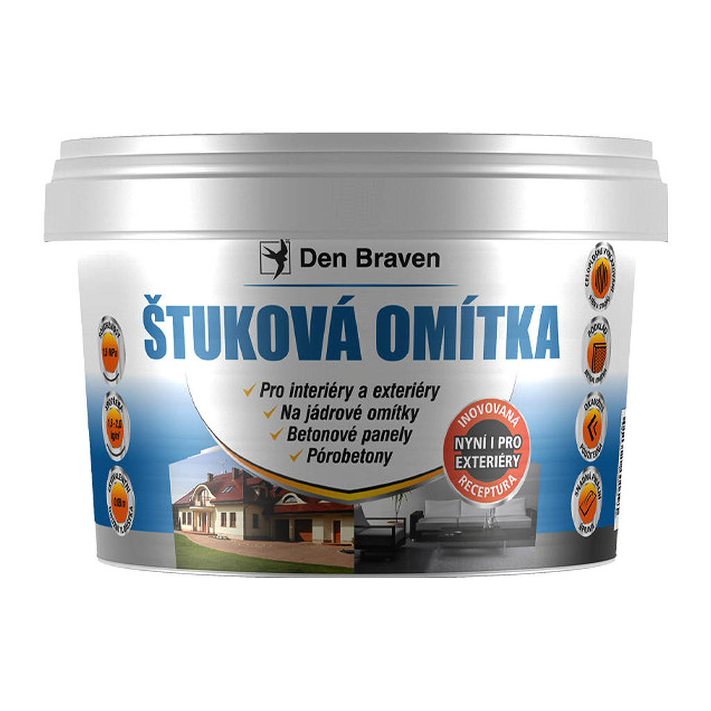 Den Braven 00202RL - Štuková omietka 14 kg vedro biela