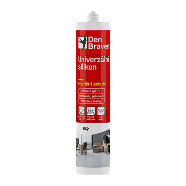 Den Braven 30122RL - Univerzálny silikón 280 ml kartuša biela