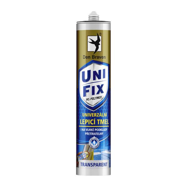 Den Braven 52011BD - MS UNIFIX CLEAR na všetky tmelenia 290 ml kartuša transparentná