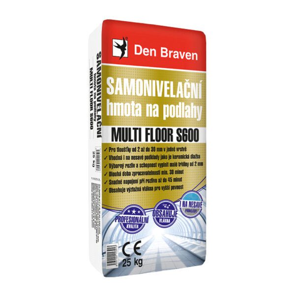 Den Braven 57109Q - Samonivelačná hmota na podlahy MULTI FLOOR S600 25 kg vrece
