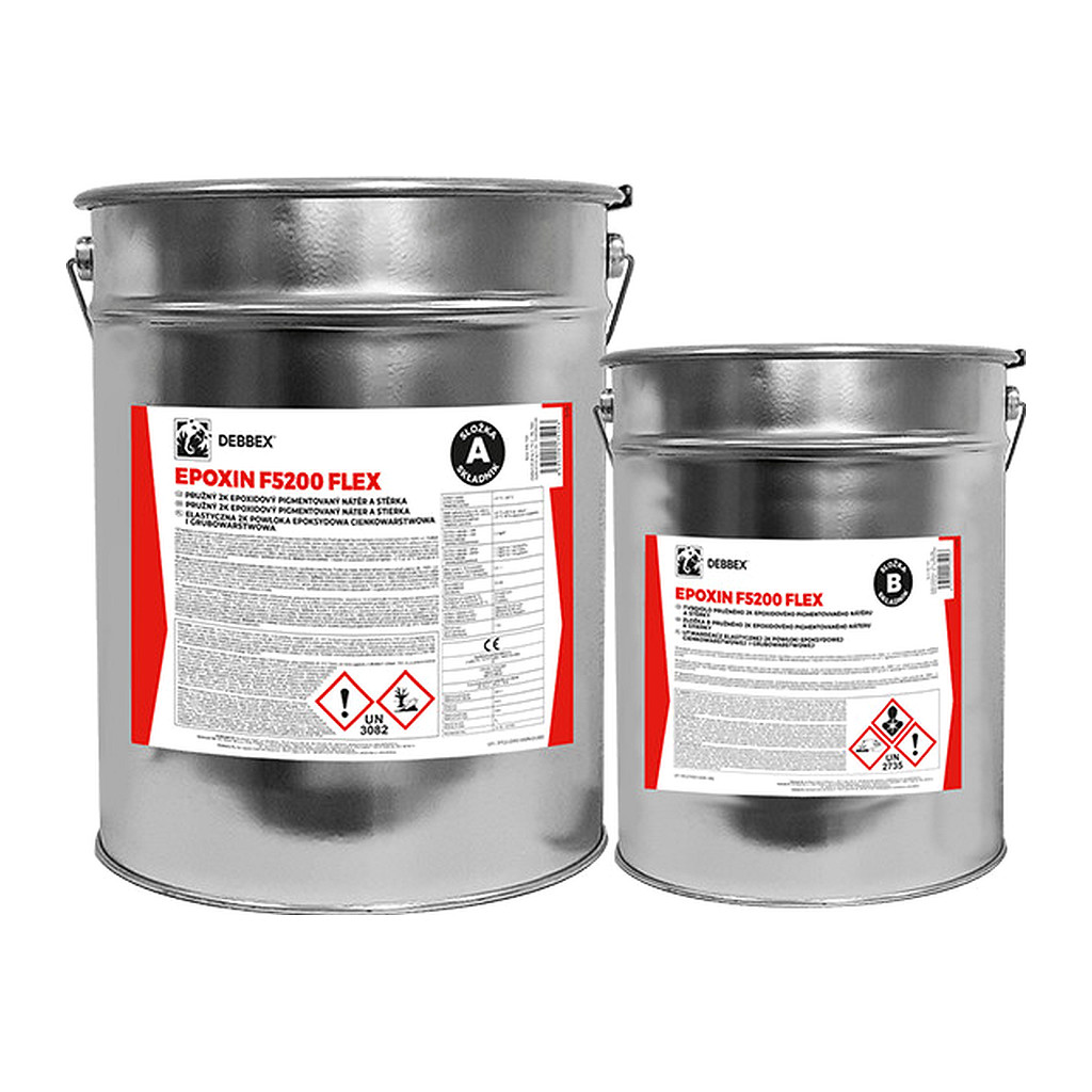 Den Braven EXF52027035 - EPOXIN F5200 FLEX 30 kg sada plechoviek RAL 7035