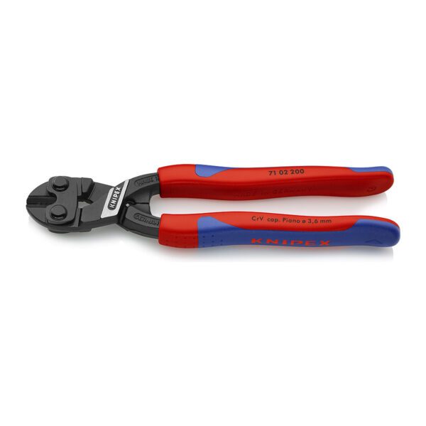 Knipex 71 02 200 - CoBolt® Kompaktné pákové kliešte so štíhlymi multi-komponentnými úchopmi čierne atramentované 200 mm