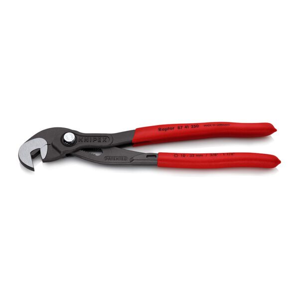 Knipex 87 41 250 - Viacúčelový kliešťový kľúč s protišmykovým plastovým povrchom šedá atramentizovaná 250 mm