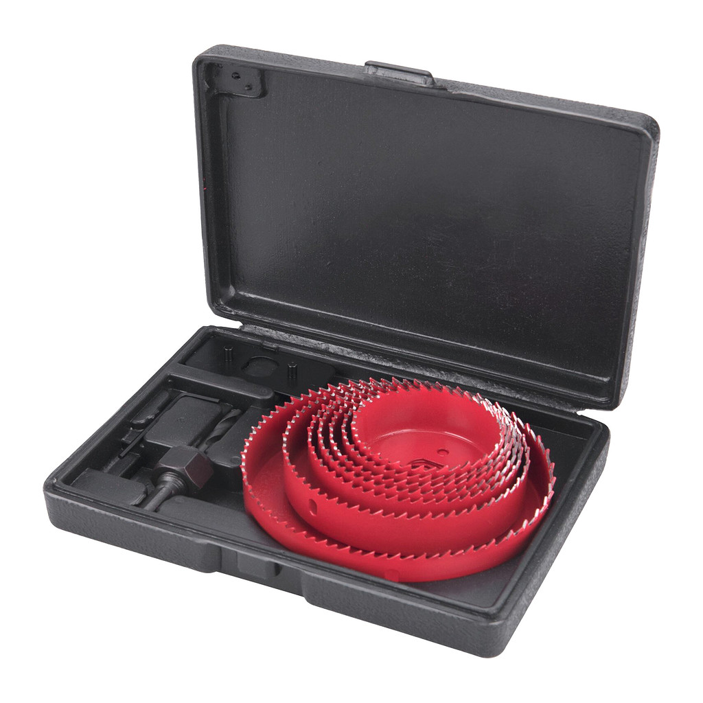 Extol Premium 8801607 - Píla do dreva dierovacia, 10ks, 64-70-76-82-89-102-127mm, hĺbka 25mm