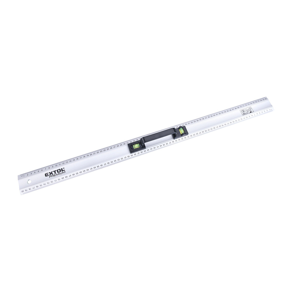 Extol Premium 8825111 - Pravítko hliníkové 800x58, 2x libela