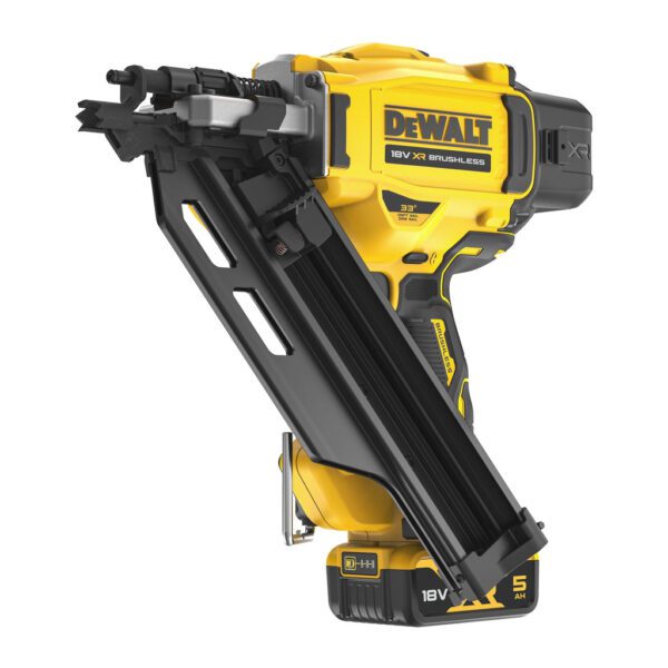 DeWALT DCN930P2 - AKU klincovačka ťesárska, 18V, 2×AKU 5,0Ah, 90mm klince, max.