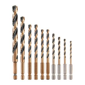 DeWALT DT20620 - Súprava vrtákov, Black and Gold Impact®, 10ks, šesťhranná stopka