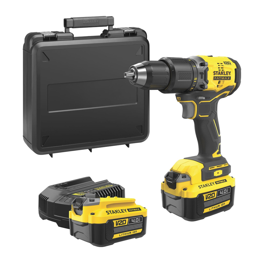 Stanley SFMCD715M2K - AKU vŕtačka príklepová, bezuhlíková, 18V, FatMax® V20, 60Nm, 2×AKU 4,0Ah