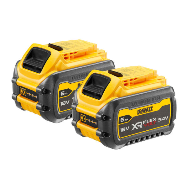 DeWALT DCB546T2 - Súprava akumulátorov, Flexvolt® 54V/18V, XR®, 2×6,0Ah/2,0Ah