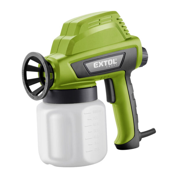 Extol Craft 412114 - Pištoľ striekacia, príkon 110W, nádobka 800ml, 300ml/min, dýza 0,8mm