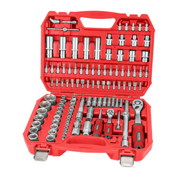 Extol Premium 8818338 - Sada nástrčných a zástrčných kľúčov, 1/4", 1/2", 110ks