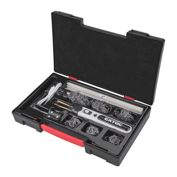 Extol Premium 8891505 - Zváračka sponkovacia na plasty akumulátorová, 2Ah, príslušenstvo