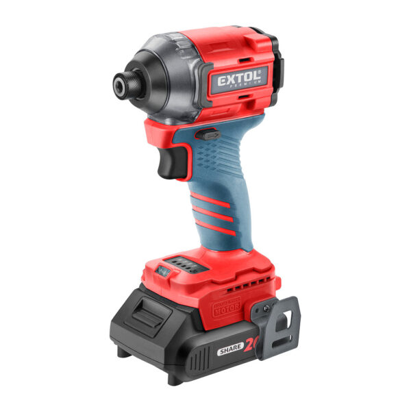 Extol Premium 8891814 - Uťahovač rázový aku Share20V, 1x 2Ah, 1/4" šesťhran na bity, 230Nm, bezuhlíkový motor