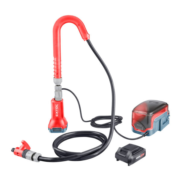Extol Premium 8891930 - Čerpadlo ponorné do suda aku Share20V, 1x 2Ah, 1800 l/h, max. 21m