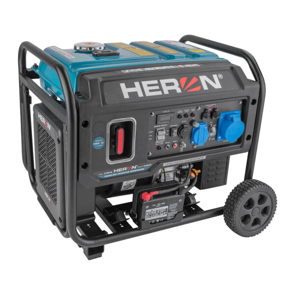 Heron 8896233 - Elektrocentrála invertorová rámová 1F, 6,5kW, 9,5HP, elektrický štart s DO