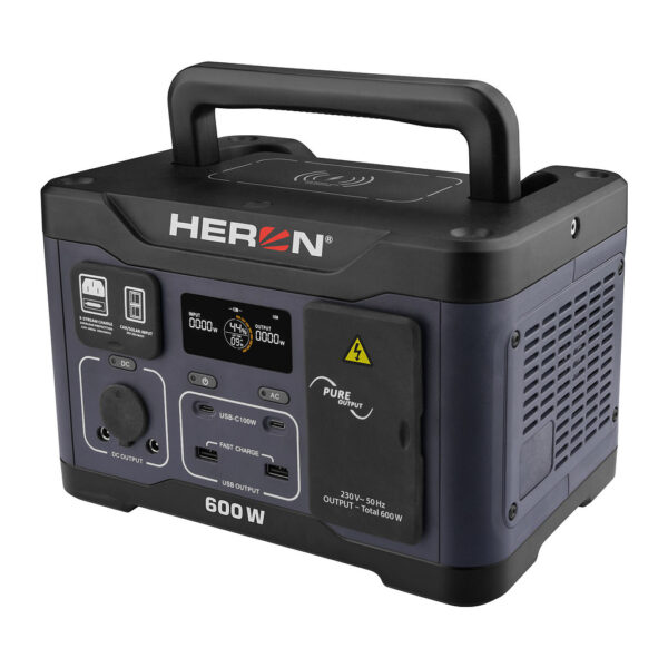 Heron 8896800 - Stanica nabíjacia akumulátorová, 230V/600W, 512Wh, LiFePo4, USB