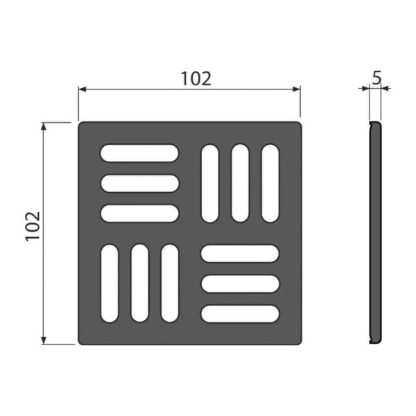 AlcaPlast MPV004-BLACK
