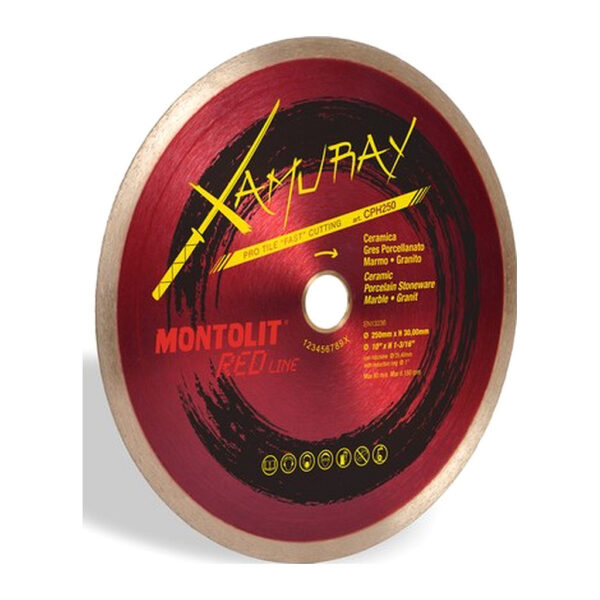 Montolit CPH300 – Diamantový kotúč XAMURAY, celoobvodový, na obklady, dlažbu, gres, žulu a mramor, mokré rezanie, 300mm