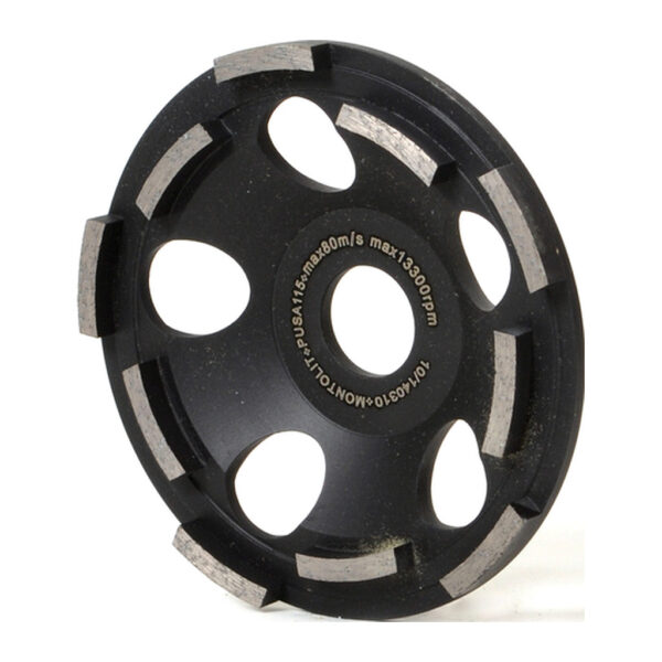 Montolit PUSA125 – Diamantový segmentový brúsny kotúč na abrazívne materiály, Ø125mm, suchý/mokrý