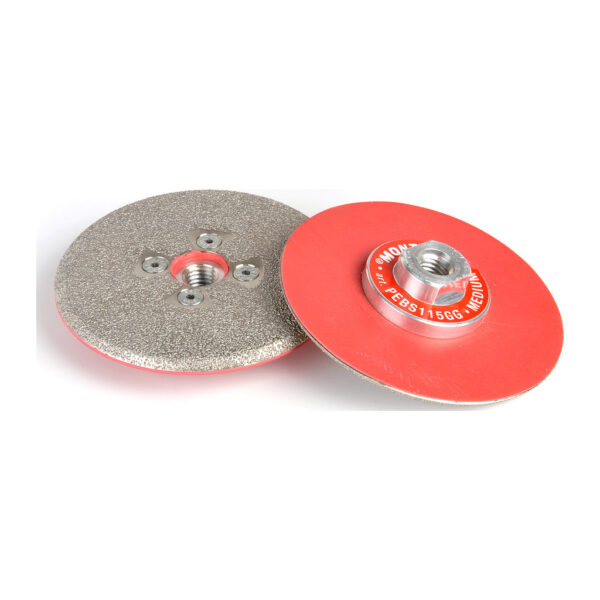 Montolit PEBS115GG – Stredne hrubý diamantový brúsny kotúč na slinutú dlažbu, žulu a mramor, Ø115mm, znížená hlučnosť