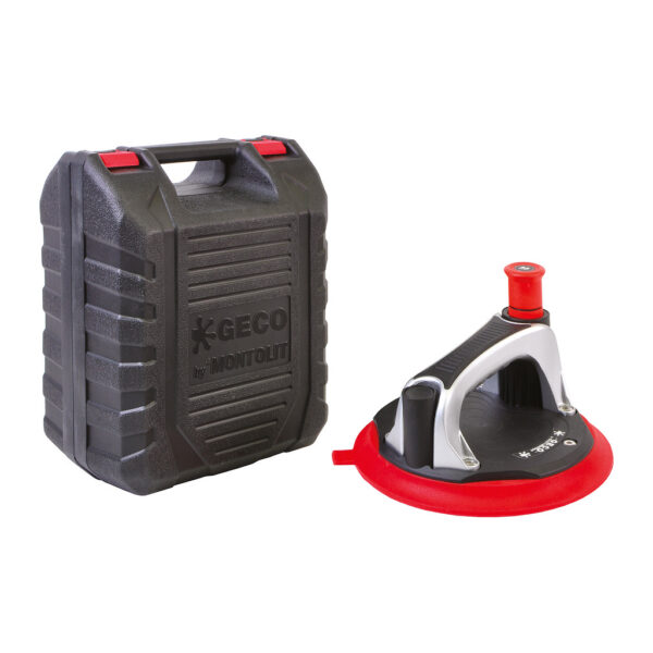 Montolit GECO – Pumpovacia prísavka Ø220mm na obklady a dlažbu, nosnosť 125kg, kufrík