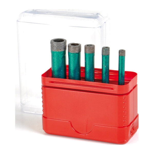 Montolit FTJVA – Sada diamantových fréz Killer Gres Junior na suché vŕtanie, Ø5–12mm (5; 6; 8; 10; 12mm)