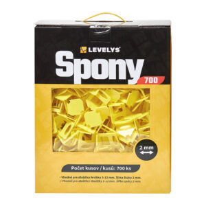 Levelys SP1702 - Leveling spony 2mm - 700ks, pre dlažbu a obklady hrúbky 3-12mm