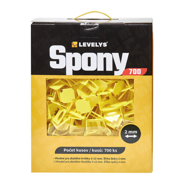 Levelys SP1702 - Leveling spony 2mm - 700ks, pre dlažbu a obklady hrúbky 3-12mm